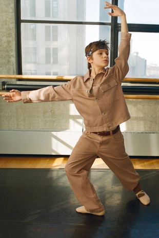 Холщовые брюки прямого кроя- Заказать в России