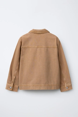 Куртка-рубашка из холща с карманом- Заказать в России