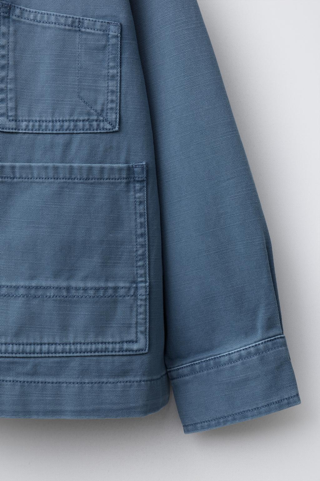 КУРТКА-РУБАШКА ACID WASH С КАРМАНАМИ