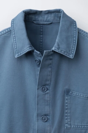 Куртка-рубашка ACID WASH с карманами- Заказать в России