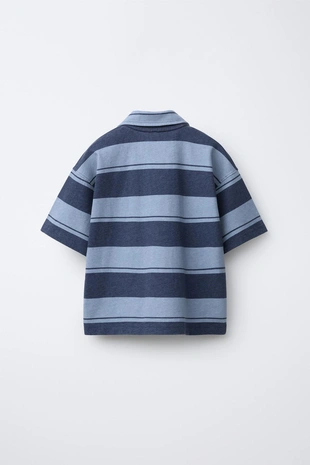 Поло в полоску из футера- Заказать в России