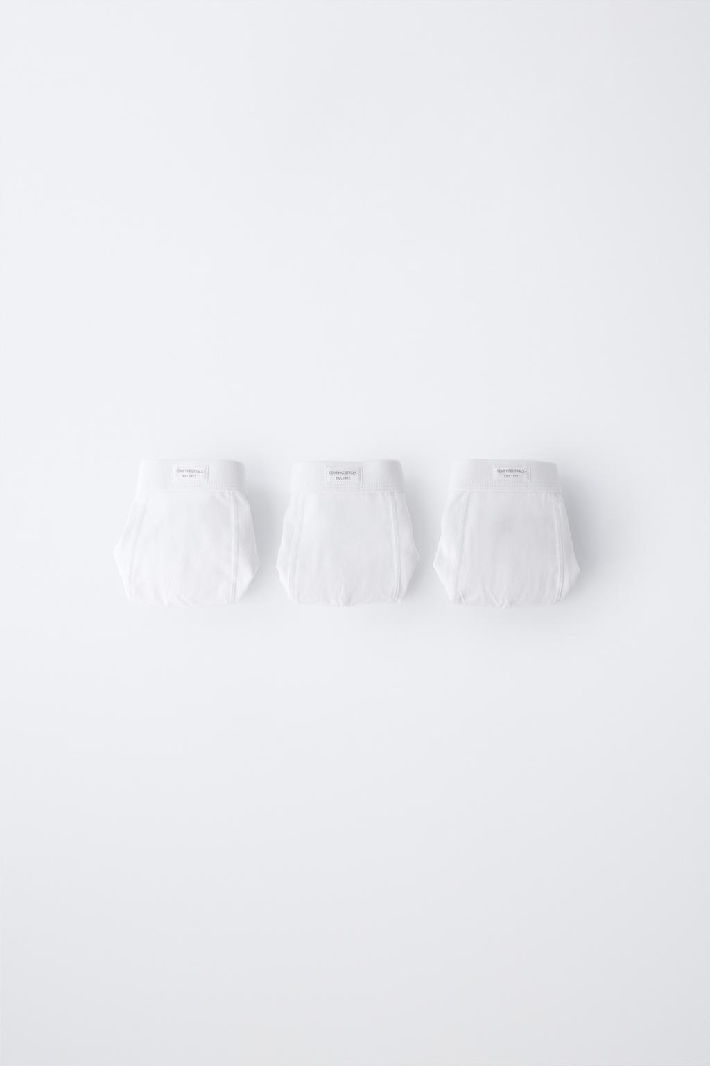 6-14 ЛЕТ/ НАБОР ИЗ ТРЕХ ОДНОТОННЫХ БОКСЕРОВ С НАШИВКОЙ