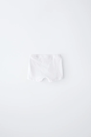 6-14 лет/ набор из трех однотонных боксеров с нашивкой- Заказать в России