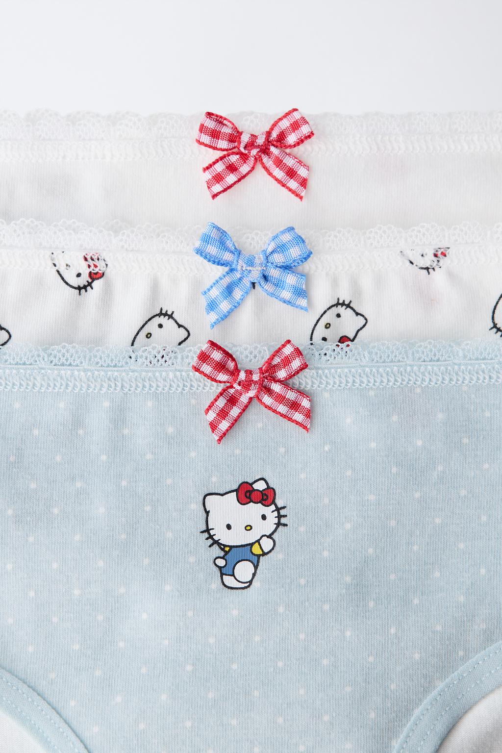 1,5-6 ЛЕТ/НАБОР ИЗ ТРЕХ ТРУСОВ С ПРИНТОМ HELLO KITTY © SANRIO
