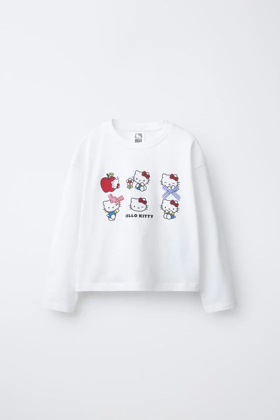 2-6 ЛЕТ/ПИЖАМА С ПРИНТОМ HELLO KITTY © SANRIO