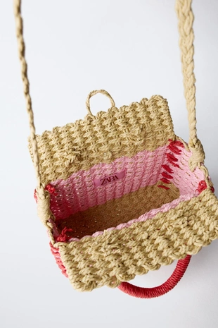 Сумка-мессенджер из рафии- Заказать в России