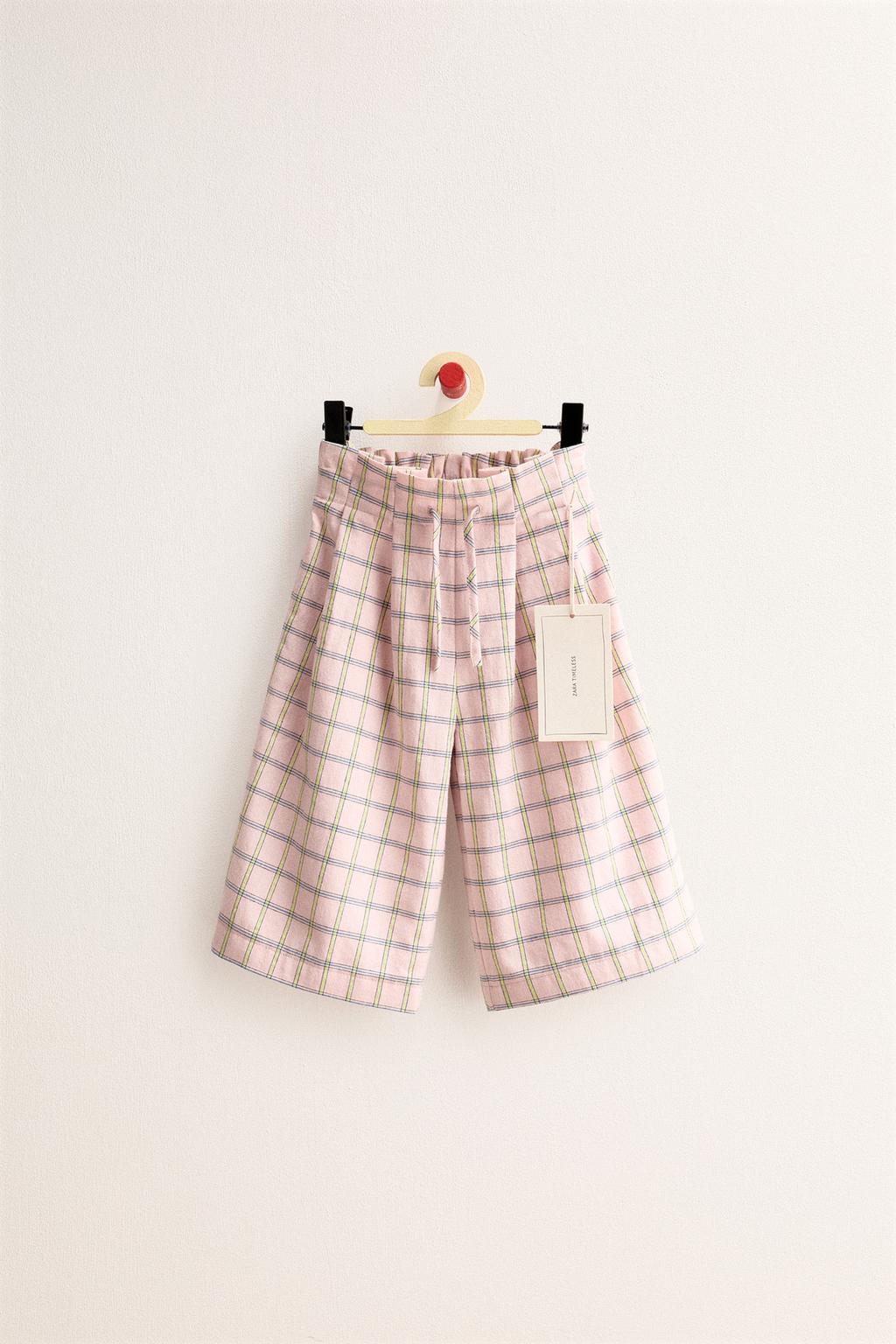 ZARA TIMELESS - БРЮКИ WIDE LEG В КЛЕТКУ