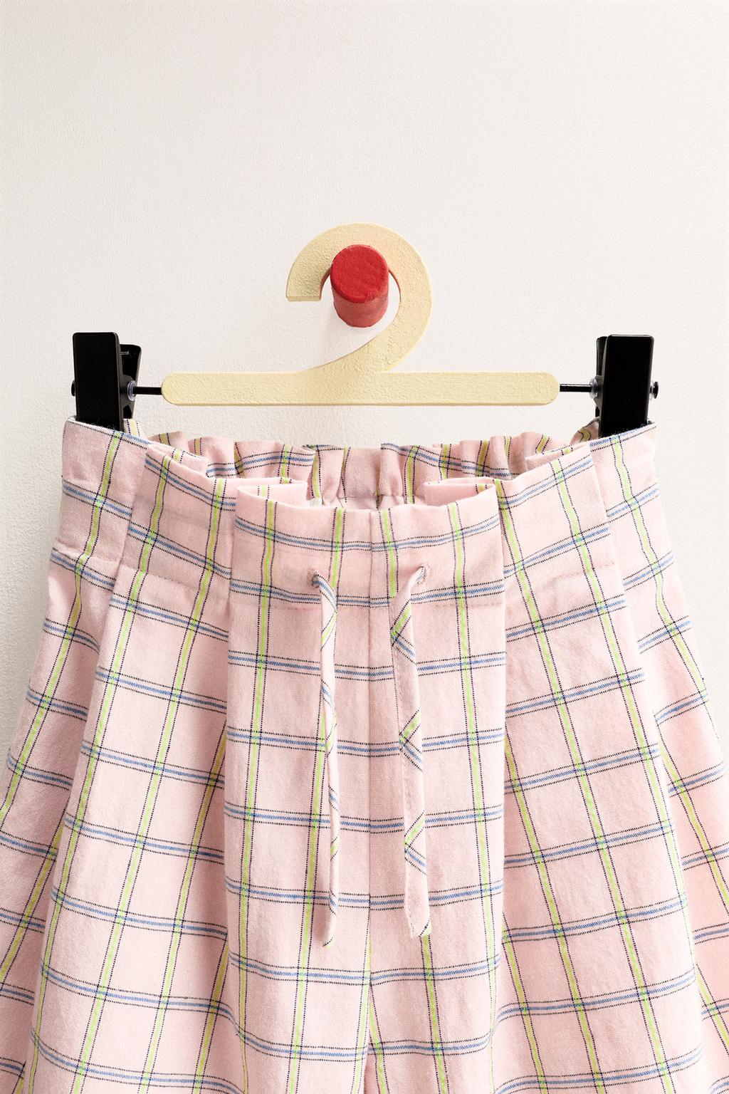 ZARA TIMELESS - БРЮКИ WIDE LEG В КЛЕТКУ