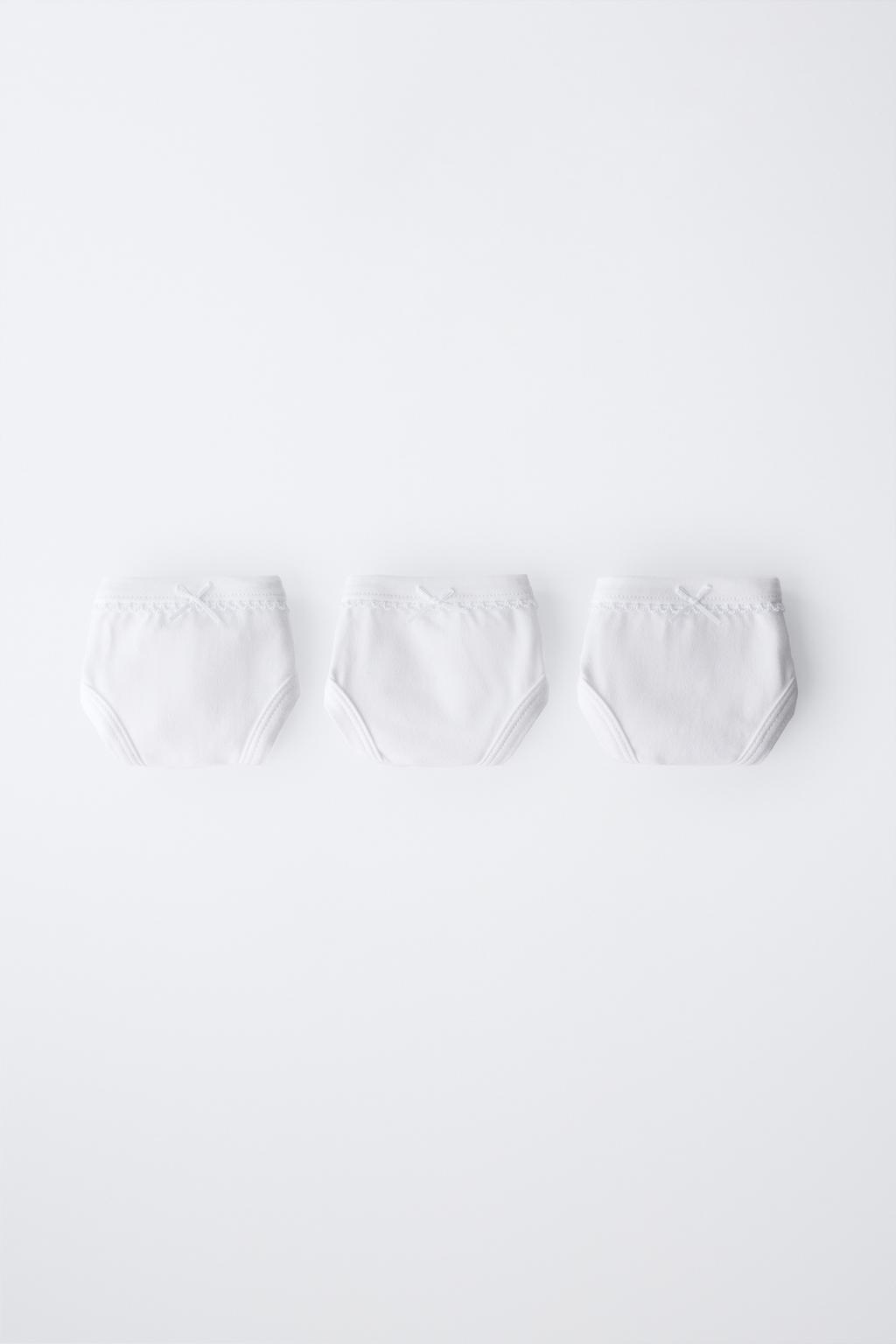 1,5-6 ЛЕТ/НАБОР ИЗ ТРЕХ ОДНОТОННЫХ ТРУСОВ