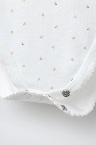 Набор из пяти боди с короткими рукавами и цветочным принтом- Заказать в России