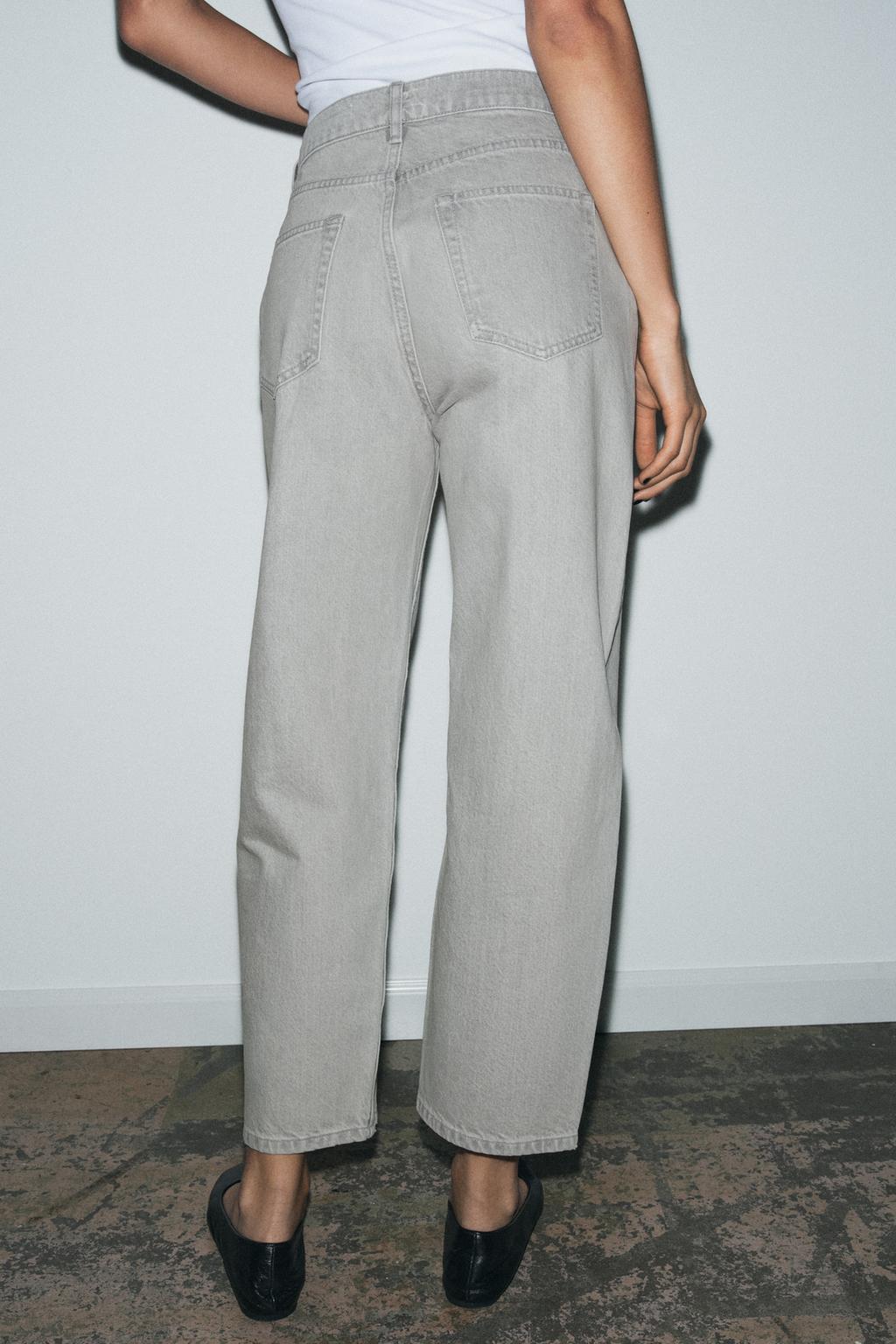 ЗАУЖЕННЫЕ ДЖИНСЫ СО СРЕДНЕЙ ПОСАДКОЙ — ZW COLLECTION