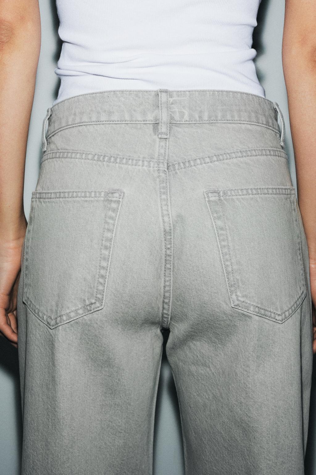 ЗАУЖЕННЫЕ ДЖИНСЫ СО СРЕДНЕЙ ПОСАДКОЙ — ZW COLLECTION