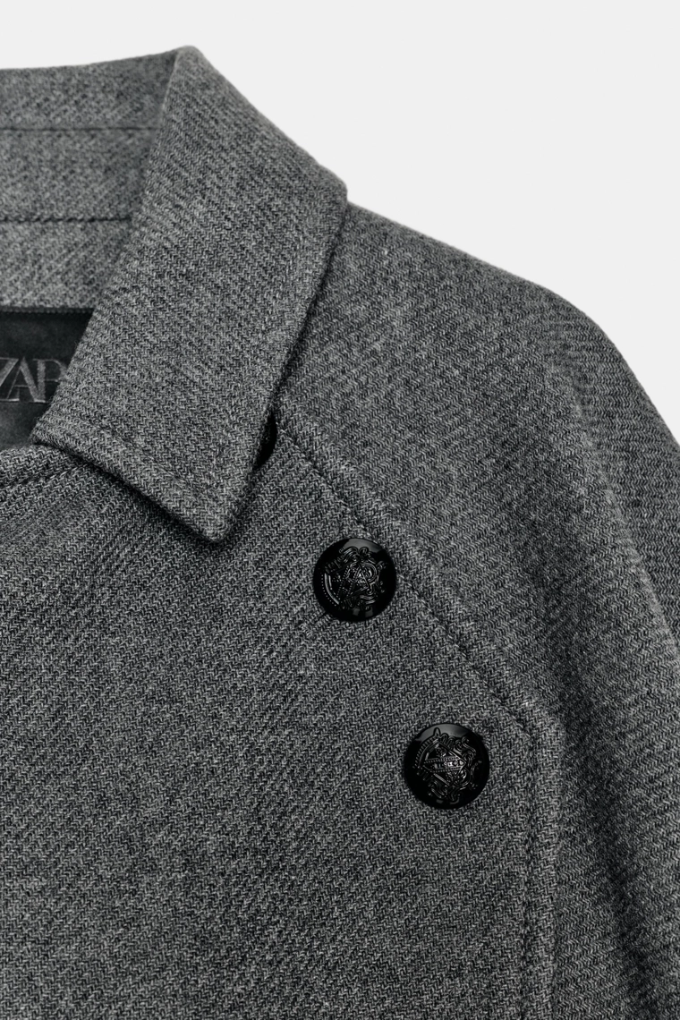 Пальто из шерстяной смеси коллекции zw лимитированного издания