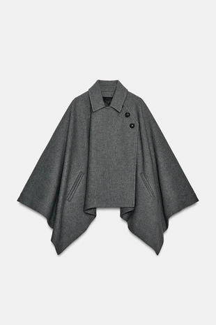 Накидка из шерсти ZW COLLECTION LIMITED EDITION- Заказать в России