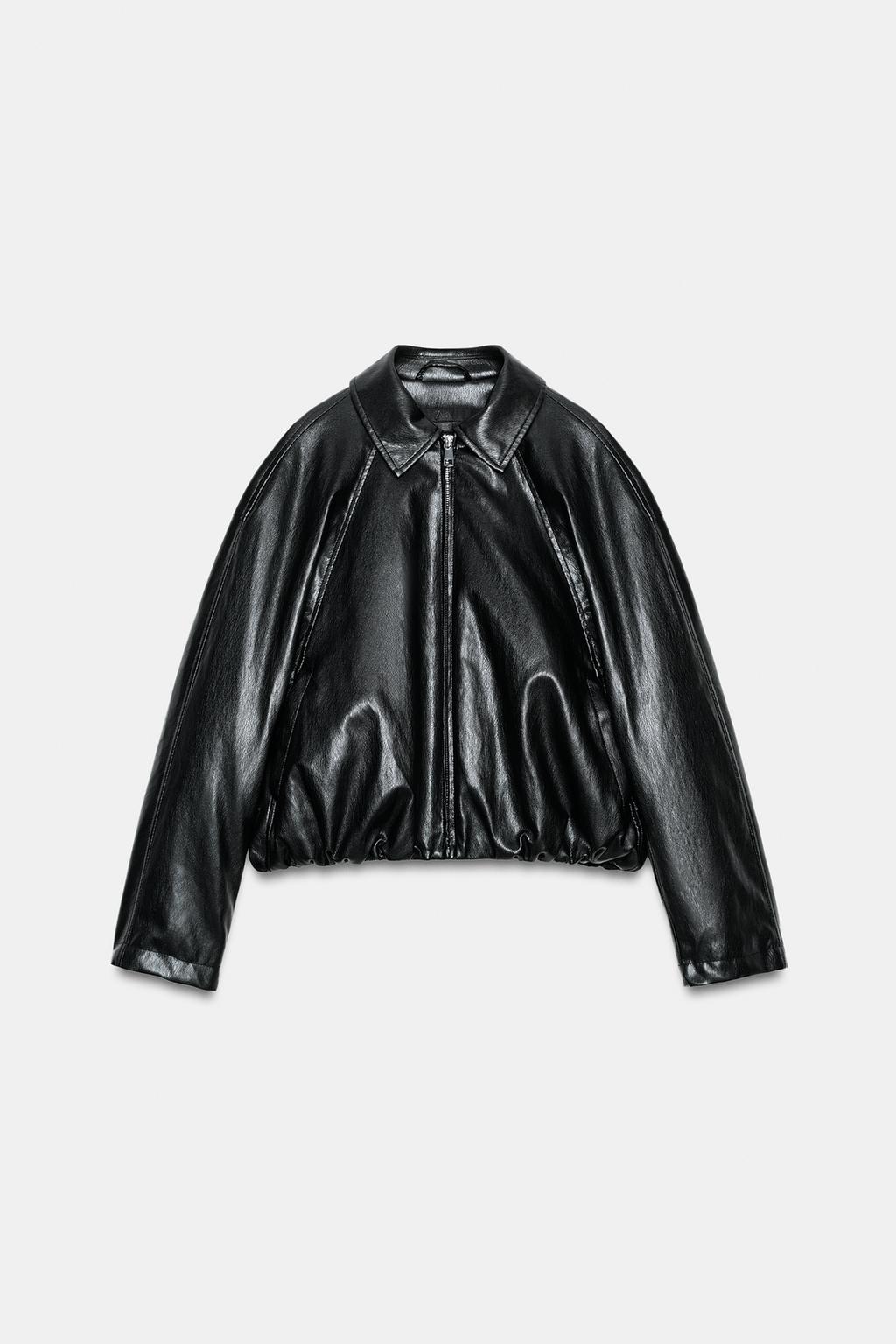 БОМБЕР ИЗ ИСКУССТВЕННОЙ КОЖИ