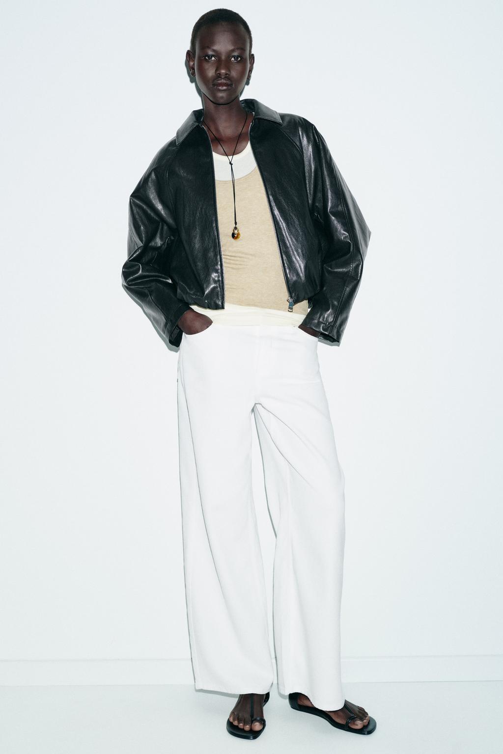 БОМБЕР ИЗ ИСКУССТВЕННОЙ КОЖИ