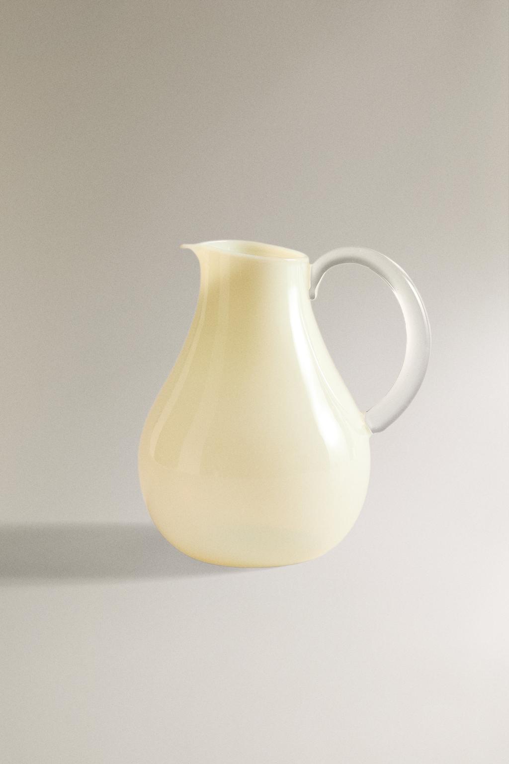 Прозрачный кувшин из цветного боросиликатного стекла