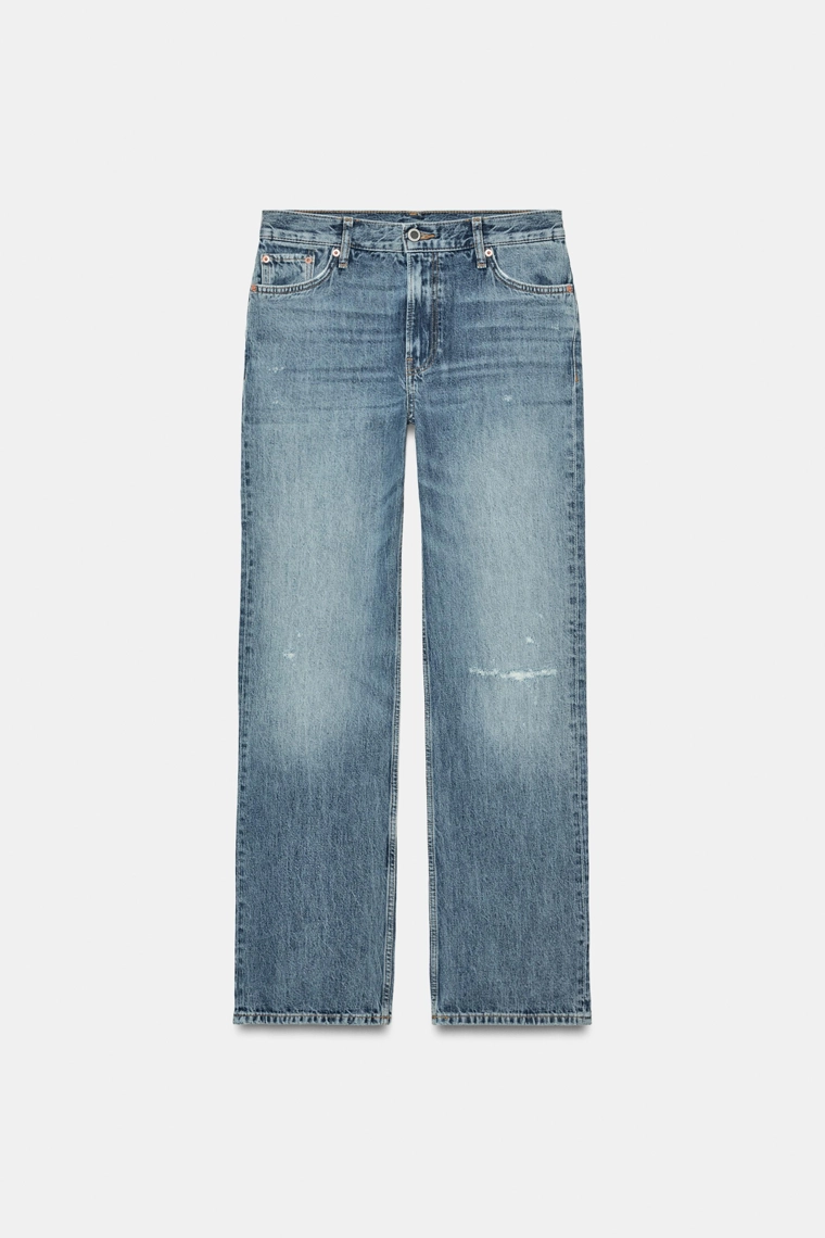 Джинсы с буткат кроем в коллекции zara woman