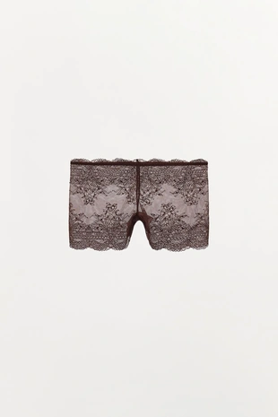 Кружевные трусы-шорты- Заказать в России