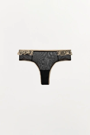 Трусы из сетки с кружевом- Заказать в России
