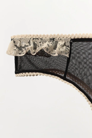 Трусы из сетки с кружевом- Заказать в России