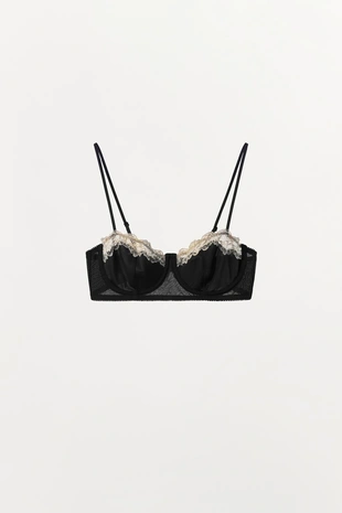Бюстгальтер на косточках с комбинированным кружевом- Заказать в России