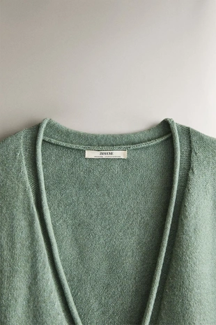 Кардиган из вязаного полотна- Заказать в России