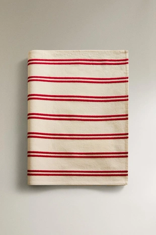 Вышитый бегунок для стола с двойной полосой- Заказать в России