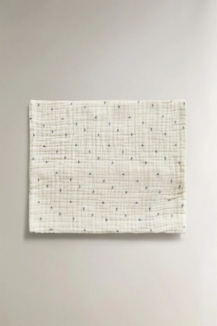 Набор простынь для мини-кроватки с мелкими полосками из хлопка- Заказать в России