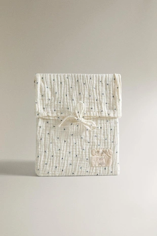 Набор простынь для мини-кроватки с мелкими полосками из хлопка- Заказать в России