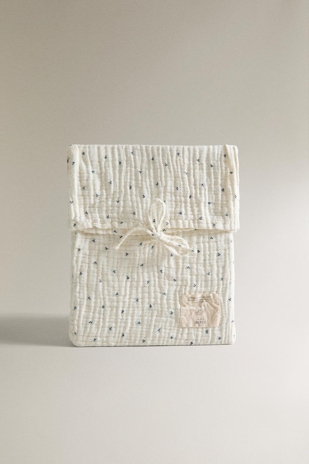 Набор простынь для мини-кроватки с мелкими полосками из хлопка