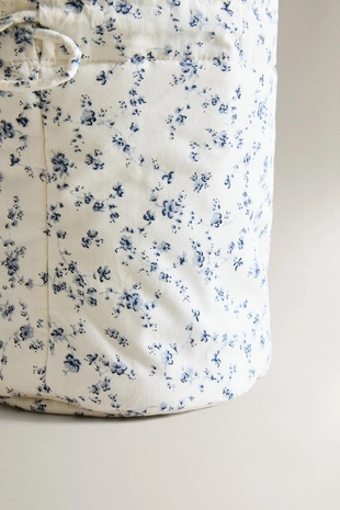 Синяя сумка-ведро с цветочным узором для малышей- Заказать в России