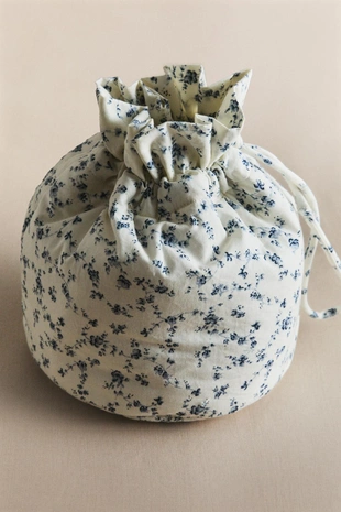 Синяя сумка-ведро с цветочным узором для малышей- Заказать в России