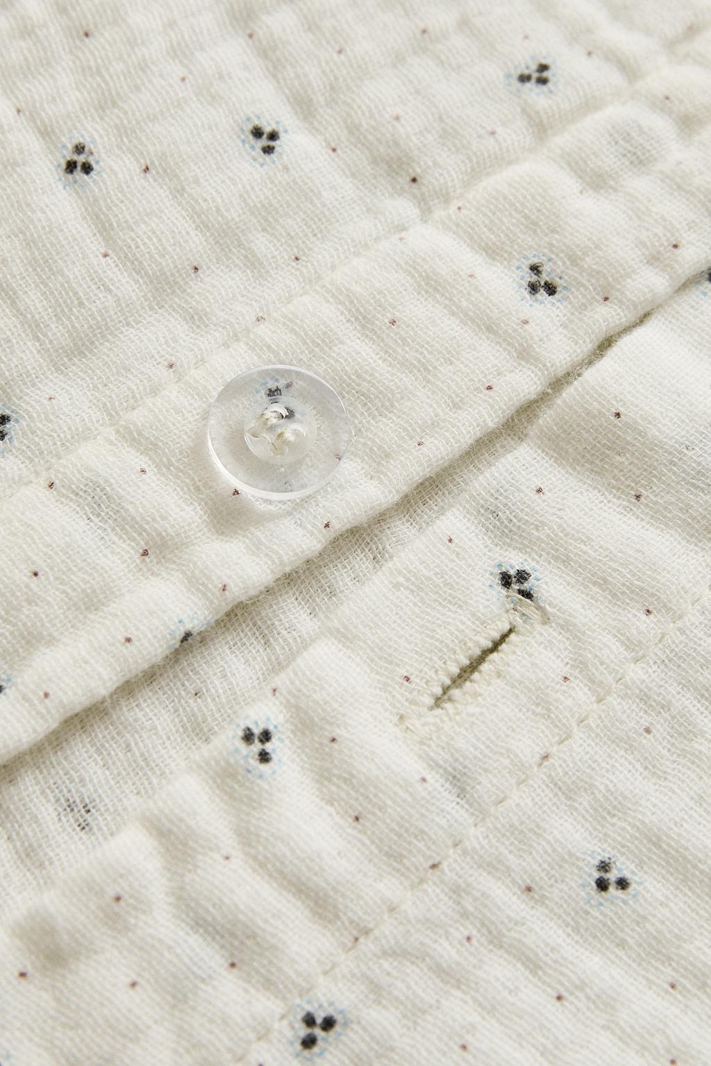 Детский хлопковый одеяльный чехол в горошек