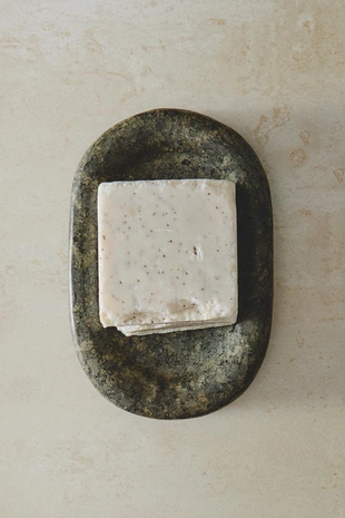 Мыльница для ванной комнаты с зеленоватым мрамором- Заказать в России