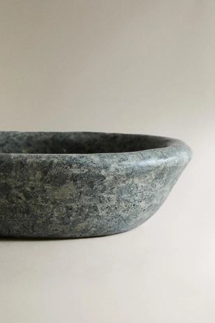 Зеленый конкавный мраморный поднос- Заказать в России