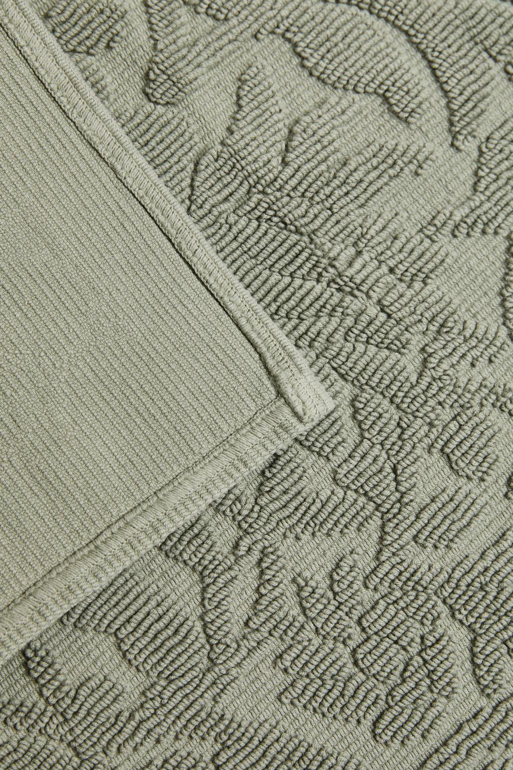 Хлопковый вязаный велюровый банный коврик