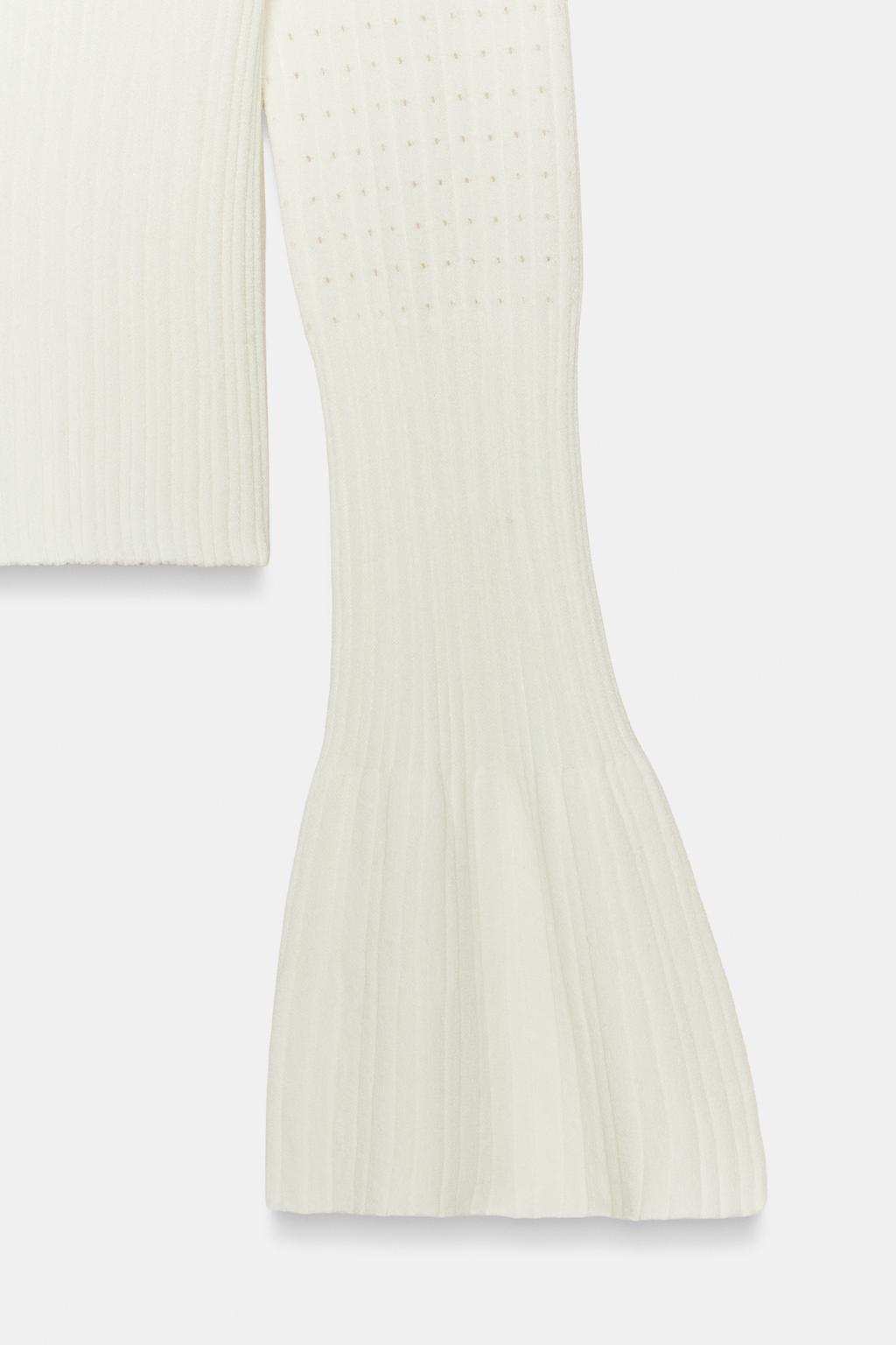 ДЖЕРСИ ВЯЗАНЫЙ КРУЖЕВНОЙ РУКАВ-КОЛОКОЛ