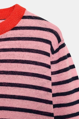 Свитер в полоску- Заказать в России