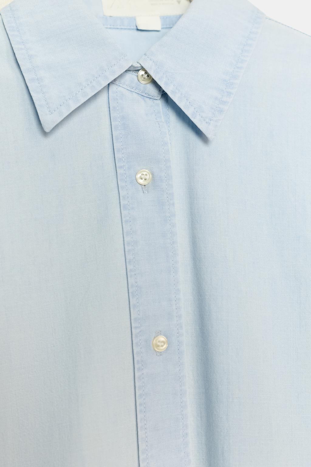 ДЖИНСОВАЯ РУБАШКА TRF REGULAR