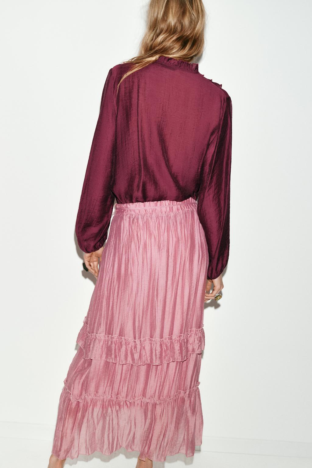 ЮБКА МИДИ С ВОЛАНАМИ