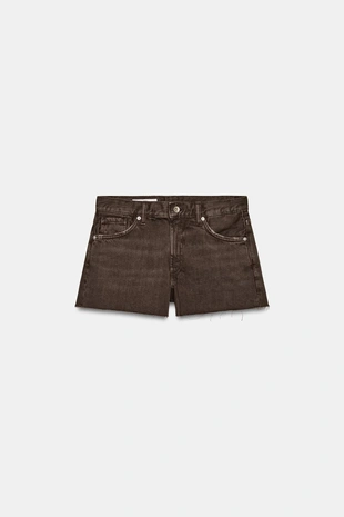 Цветные джинсовые шорты TRF со средней посадкой- Заказать в России