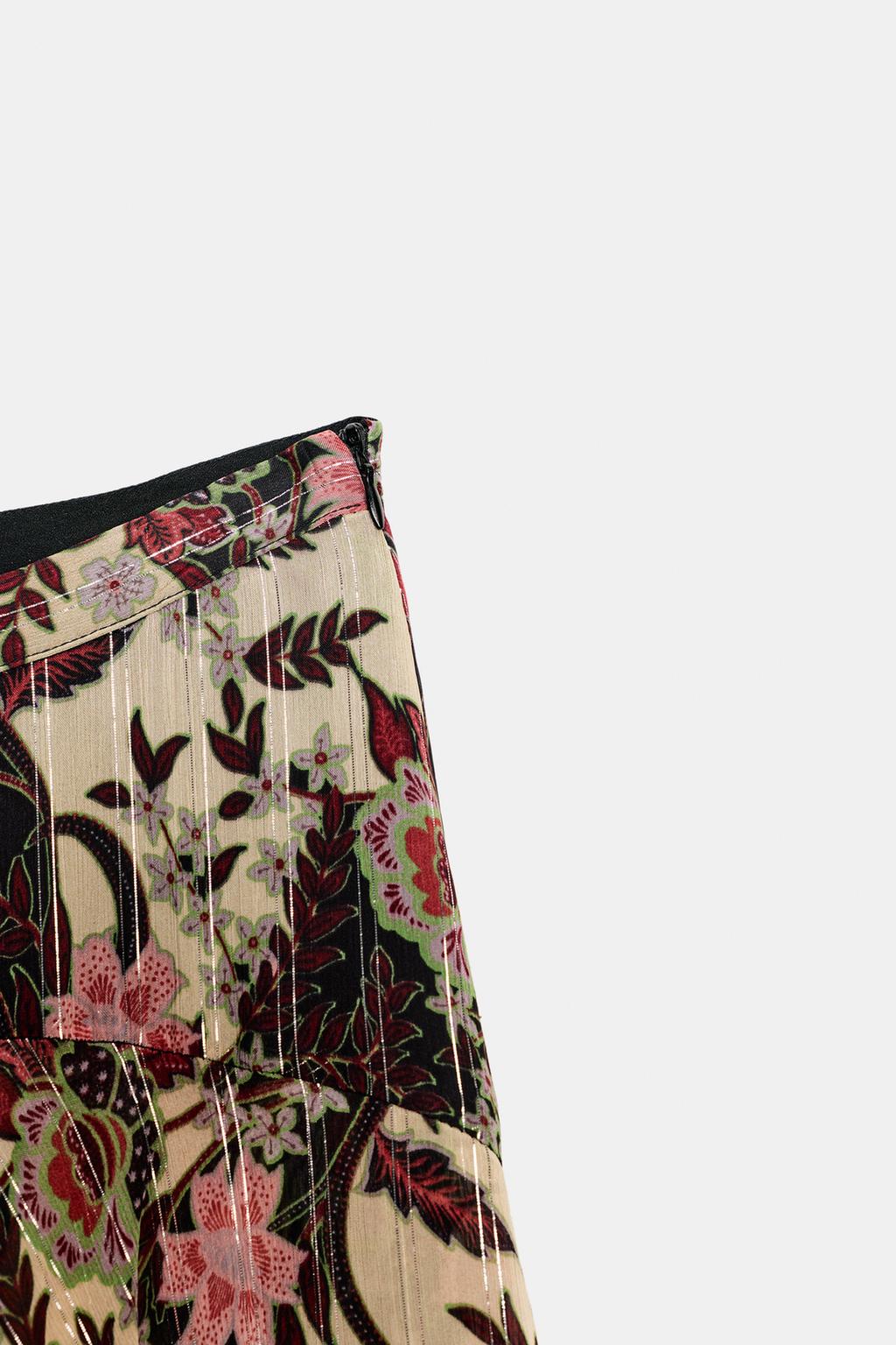 ЮБКА С ЦВЕТОЧНЫМ ПРИНТОМ ZW COLLECTION