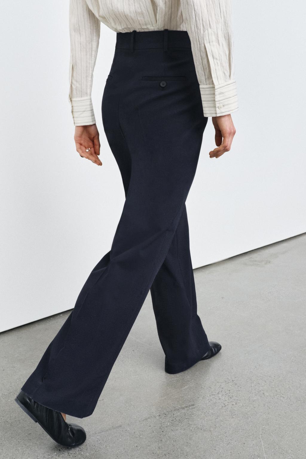 ШИРОКИЕ БРЮКИ С ЗАЩИПАМИ — ZW COLLECTION