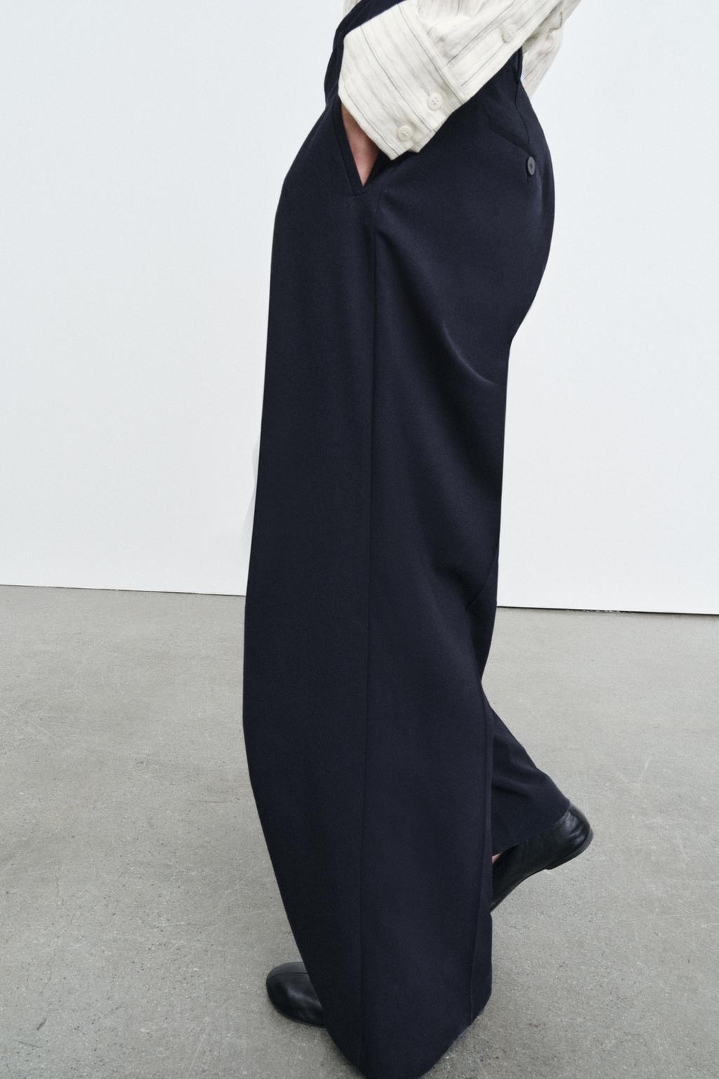 ШИРОКИЕ БРЮКИ С ЗАЩИПАМИ — ZW COLLECTION