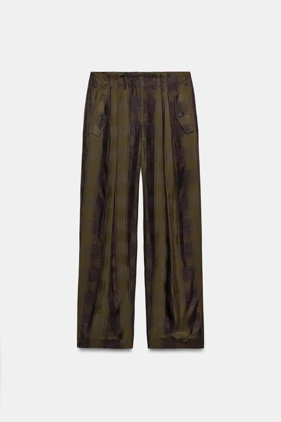 СВОБОДНЫЕ БРЮКИ В КЛЕТКУ — коллекция Zara «ZW»