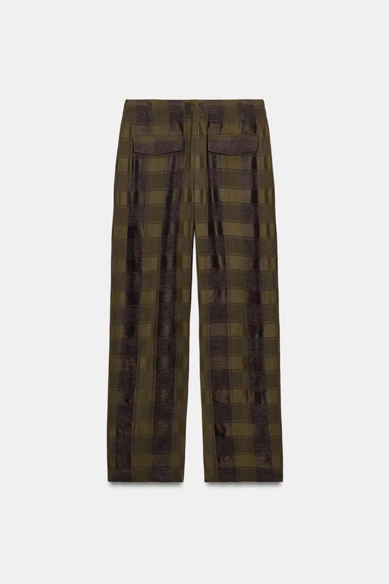 СВОБОДНЫЕ БРЮКИ В КЛЕТКУ — коллекция Zara «ZW»