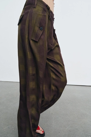 Свободные брюки в клетку — ZW COLLECTION- Заказать в России