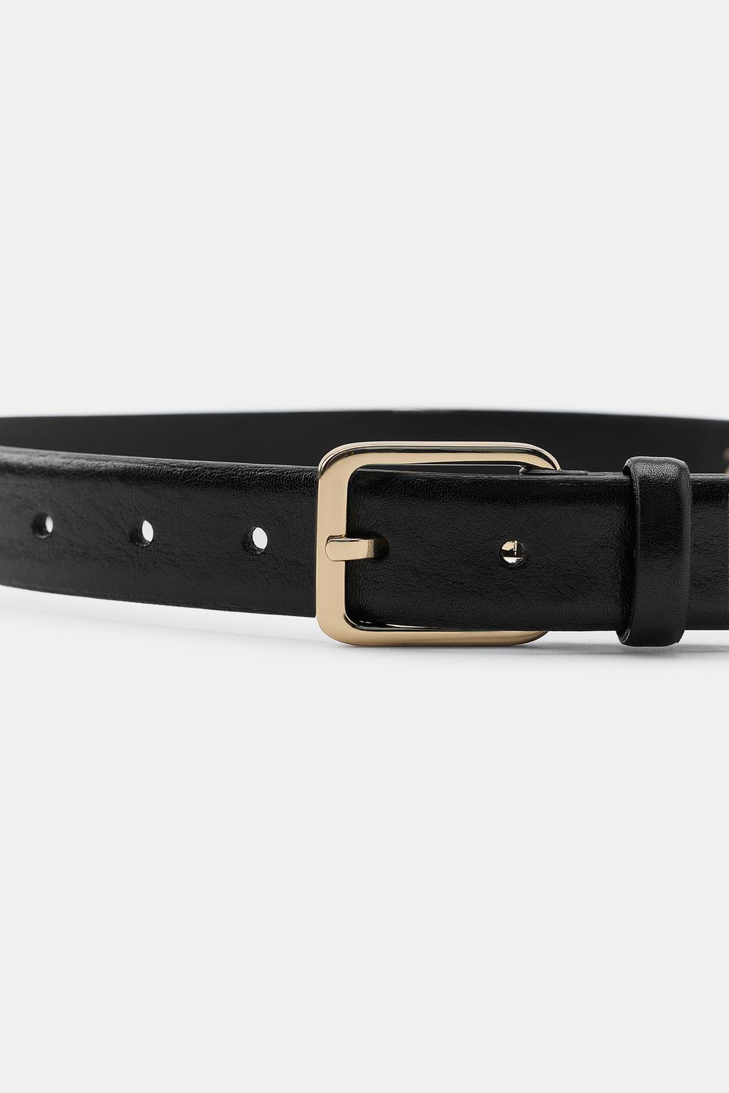 КОЖАНЫЙ РЕМЕНЬ 100% С КВАДРАТНОЙ ПРЯЖКОЙ