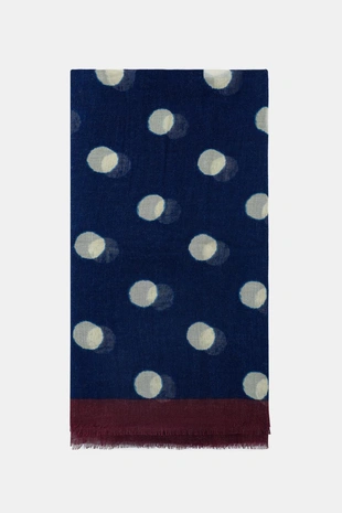 Шарф с принтом в горошек- Заказать в России